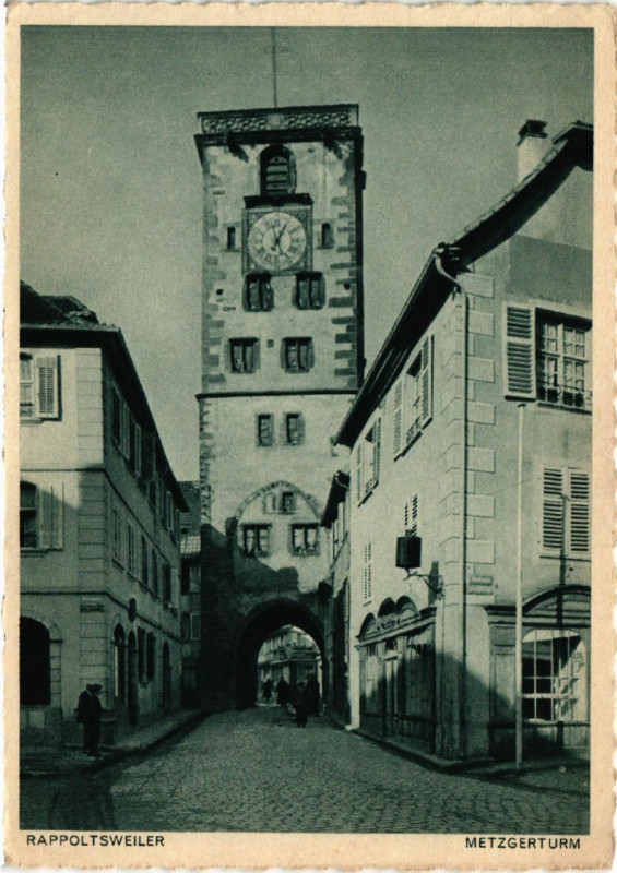 Carte postale ancienne Rappoltsweiler - METZgerturm