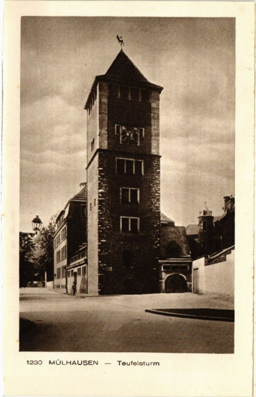 Carte postale ancienne Mulhausen - Teufelsturm