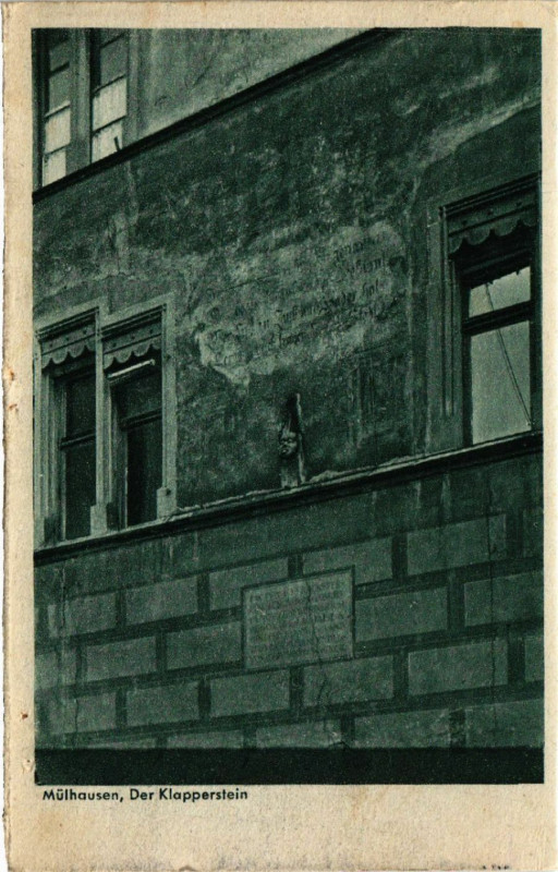 Carte postale ancienne Mulhausen Der Klapperstein
