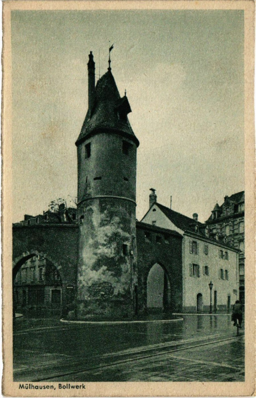 Carte postale ancienne Mulhausen Bollwerk