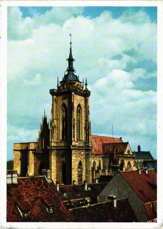 Carte postale ancienne Kolmar - Das Munster à Colmar