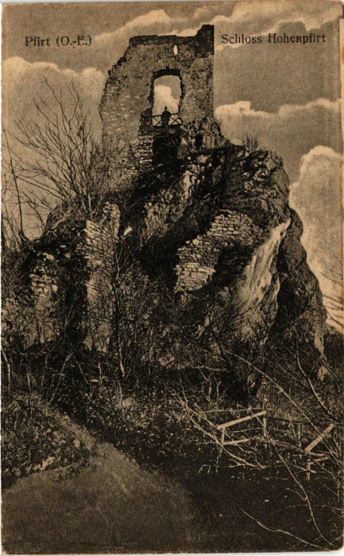 Carte postale ancienne Pfirt (O.-E.) - Schloss HohenPFIRT