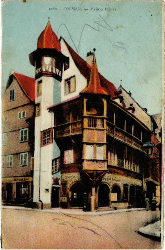 Carte postale ancienne Colmar - Maison Pfister à Colmar