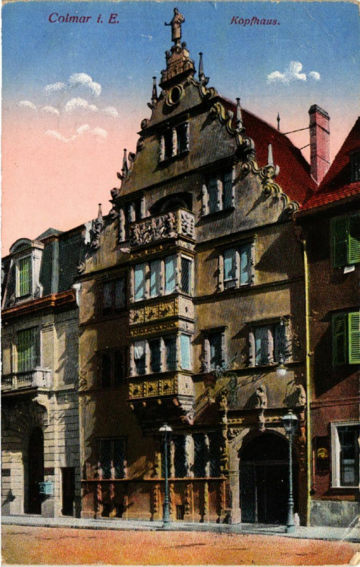 Carte postale ancienne Colmar i. E. - Kopfhaus à Colmar
