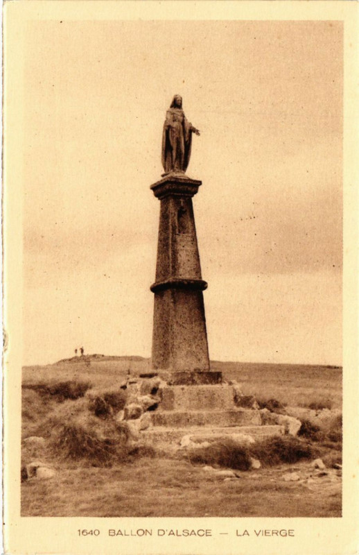 Carte postale ancienne Ballon D'Alsace - La Vierge