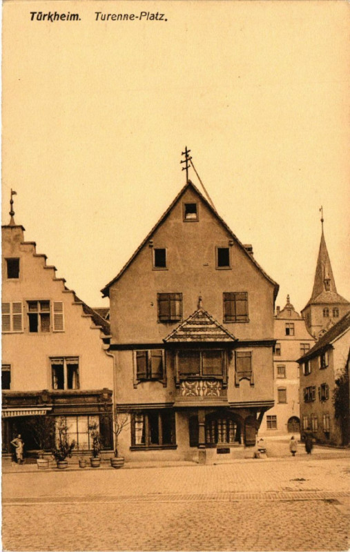 Carte postale ancienne Turkheim - Turenne-Platz