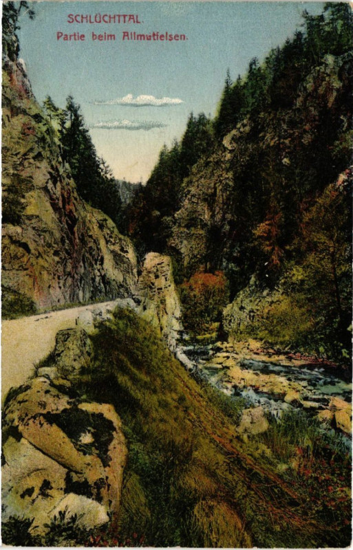 Carte postale ancienne Schluchttal - Partie beim Allmuttelsen