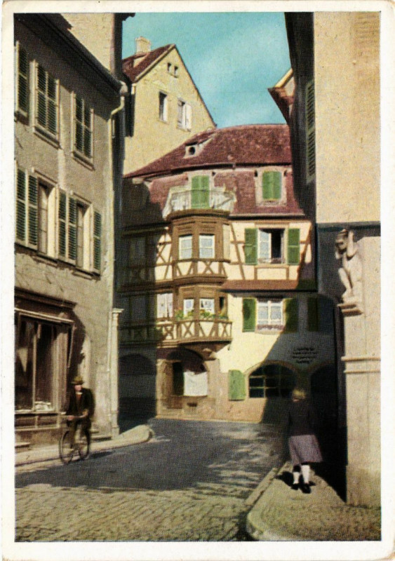 Carte postale ancienne Kolmar - Schadelgasse