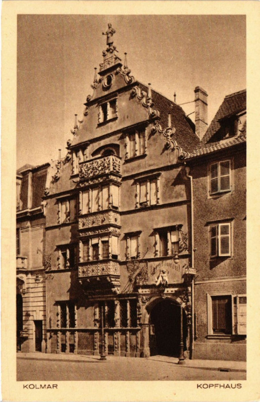 Carte postale ancienne Colmar - Kopfhaus à Colmar
