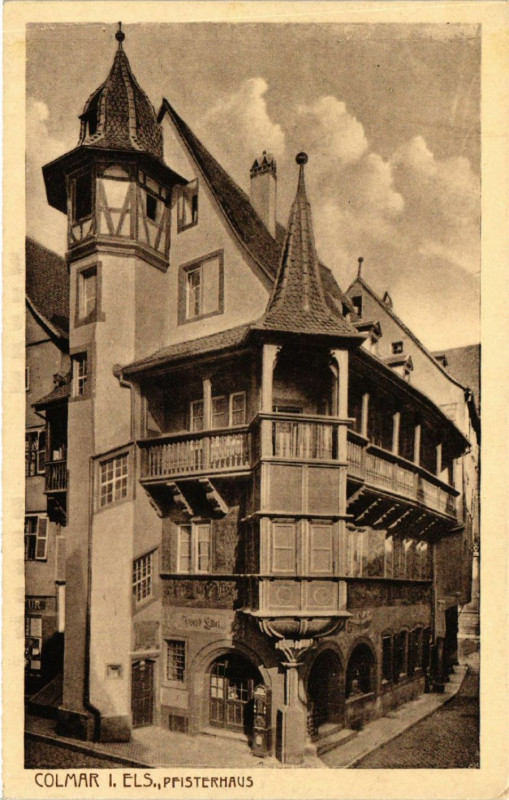 Carte postale ancienne Colmar i. Els. Pfisterhaus à Colmar