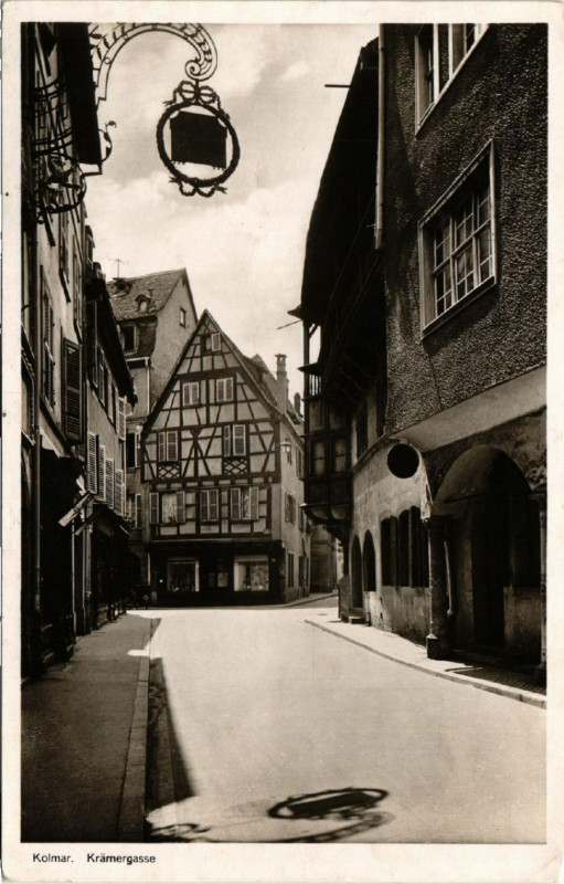 Carte postale ancienne Colmar - Kramergasse à Colmar