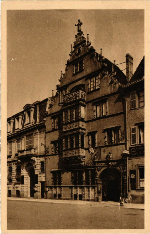 Carte postale ancienne Colmar (Haut-Rhin) - Maison des Tetes on Kopfhaus (1609) à Colmar