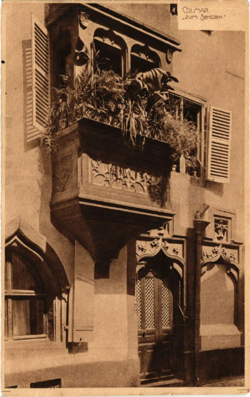 Carte postale ancienne Colmar Zum Sentjan à Colmar