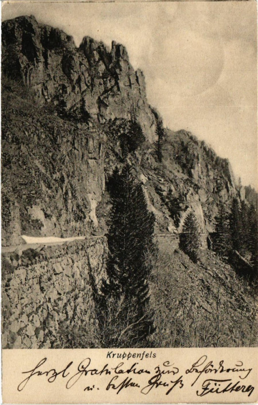 Carte postale ancienne Kruppenfels
