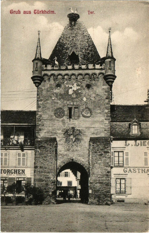 Carte postale ancienne Gruss aus Turkheim