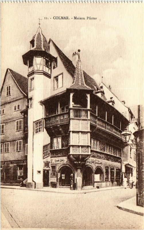 Carte postale ancienne Colmar - Maison Pfister à Colmar