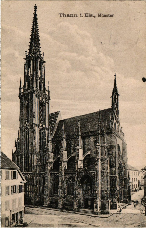 Carte postale ancienne Thann i. Els. - Munster à Thann