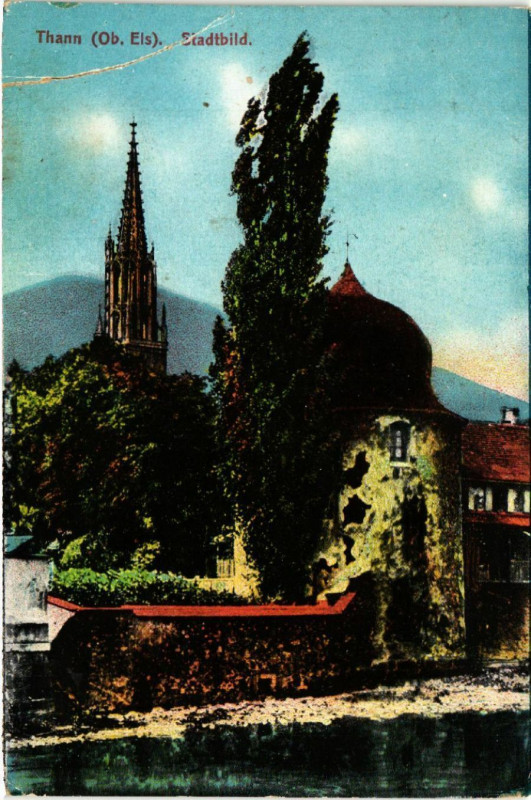 Carte postale ancienne Thann (Ob. Els.) - Stadtbild à Thann