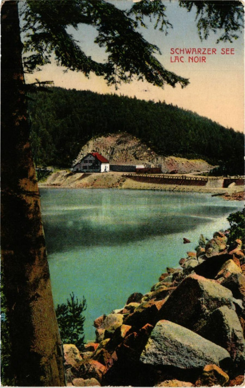 Carte postale ancienne Schwarzer See - Lac Noir