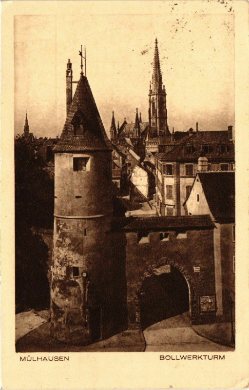Carte postale ancienne Mulhausen - Bollwerkturm