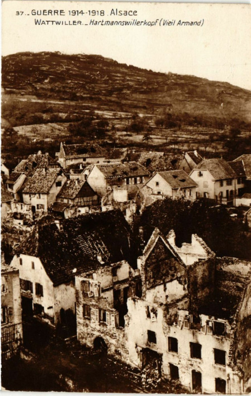 Carte postale ancienne Guerre 1914-1918 Alsace Wattwiller Hartmennswillerkopf (Vieil.. à Wattwiller