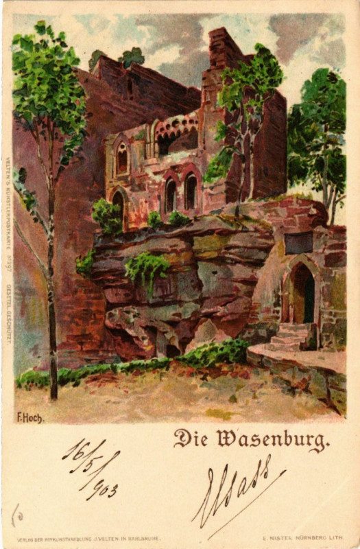 Carte postale ancienne Die Wasenburg