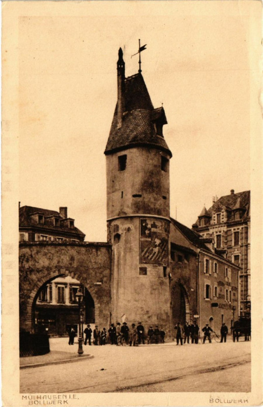 Carte postale ancienne MULHAUSENne Bollwerk