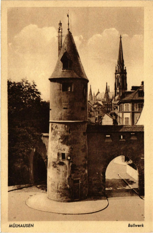 Carte postale ancienne Mulhausen - Bollwerk