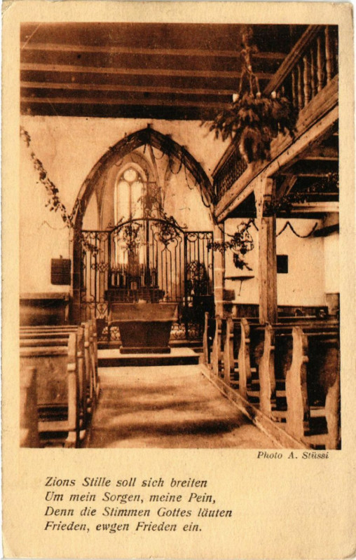 Carte postale ancienne Saint-Peter Kirche Zillhardt - Eckirch - bj Markirch