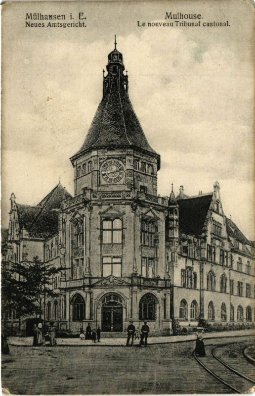 Carte postale ancienne Mulhausen I. E. - Naues Amstgericht - Mulhouse - Le nouveau à Mulhouse