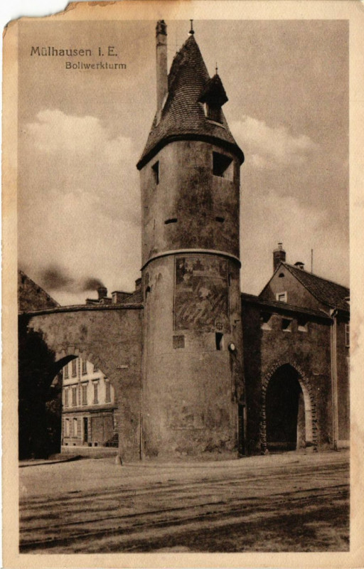 Carte postale ancienne Mulhausen i. E. - Bollwerkturm