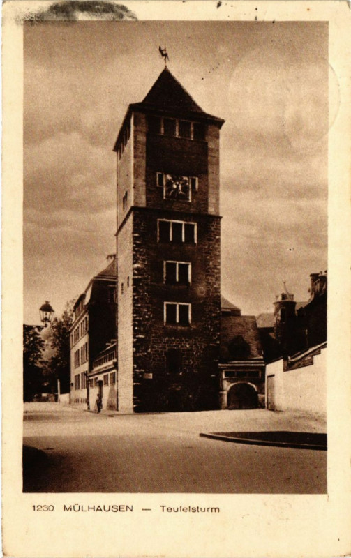 Carte postale ancienne Mulhausen - Teufelsturm
