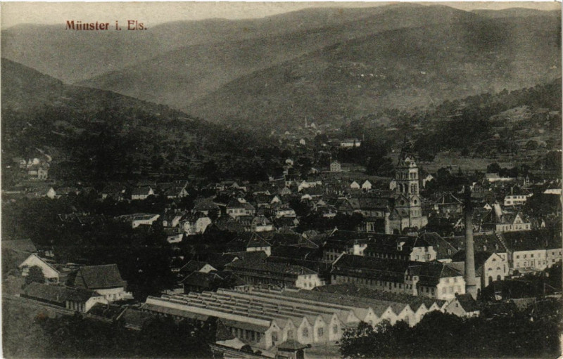 Carte postale ancienne Munster i. Els. à Munster
