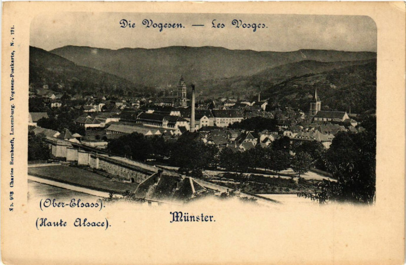 Carte postale ancienne Munster à Munster