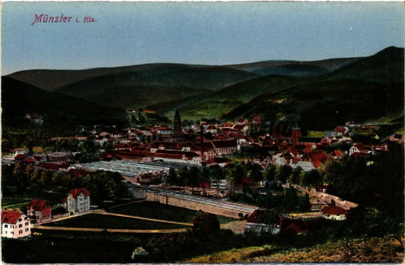 Carte postale ancienne Munster i. Els. à Munster