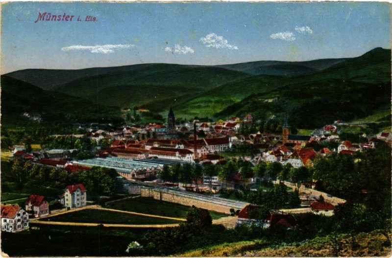 Carte postale ancienne Munster i. Els. à Munster