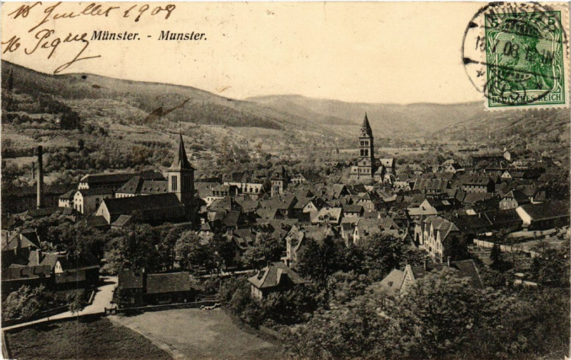 Carte postale ancienne Munster à Munster