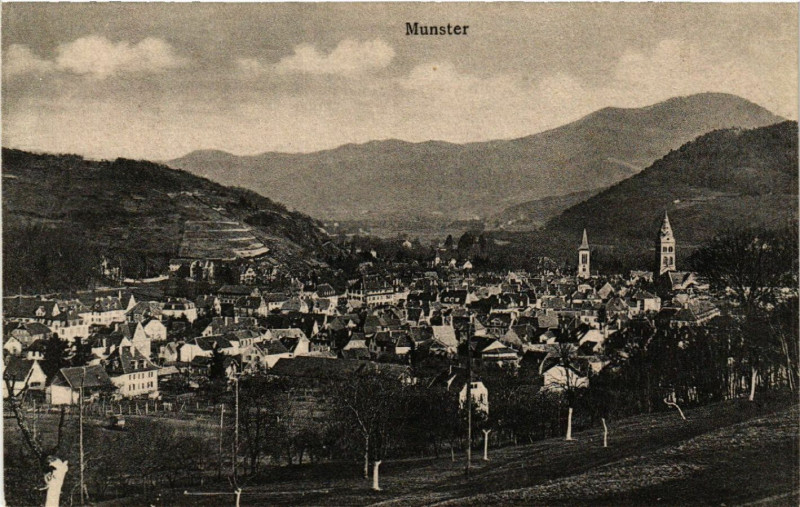Carte postale ancienne Munster à Munster