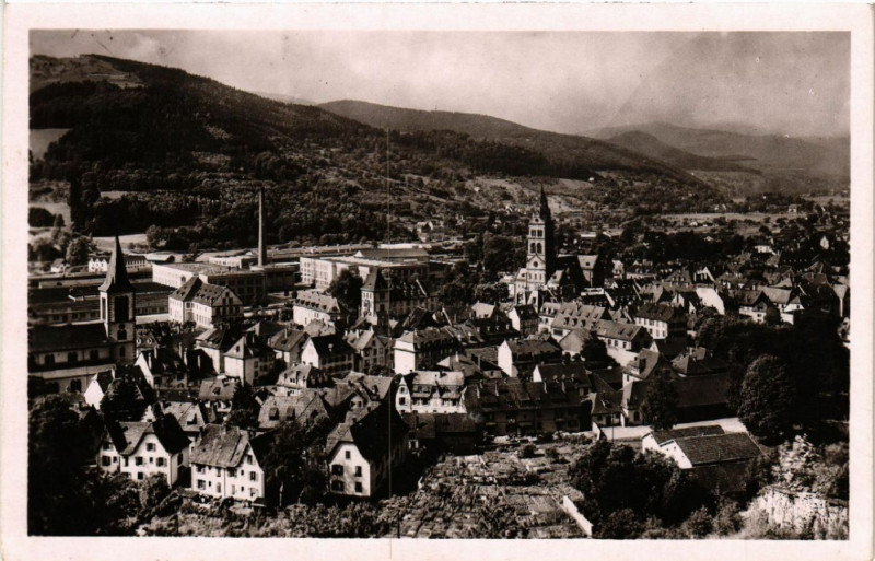 Carte postale ancienne Munster - Vue générale à Munster