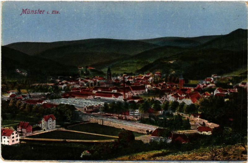 Carte postale ancienne Munster i. Els. à Munster