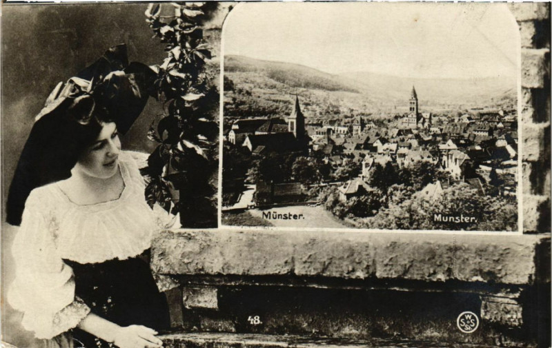 Carte postale ancienne Munster à Munster