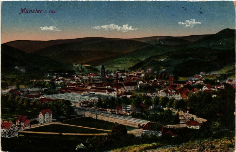 Carte postale ancienne Munster à Munster