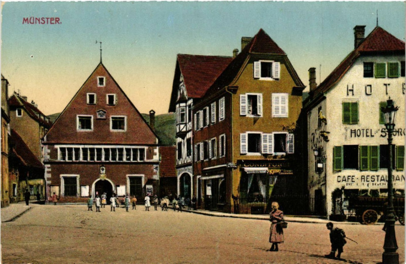 Carte postale ancienne Munster à Munster