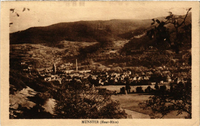 Carte postale ancienne Munster à Munster