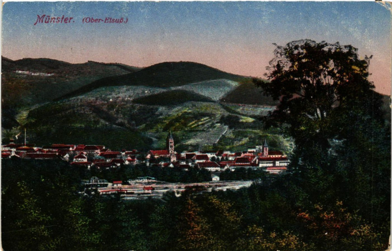 Carte postale ancienne Munster à Munster