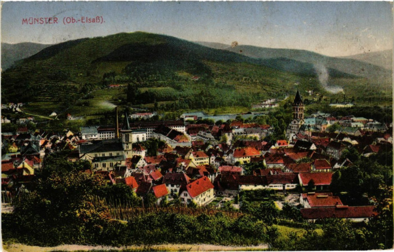Carte postale ancienne Munster à Munster
