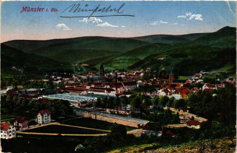 Carte postale ancienne Munster à Munster