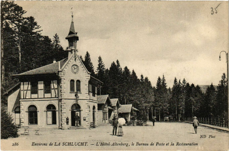 Carte postale ancienne Env. de la Schlucht - L'Hotel Altenberg