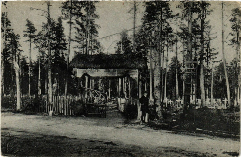 Carte postale ancienne Cimetiere francais au Wetzstein