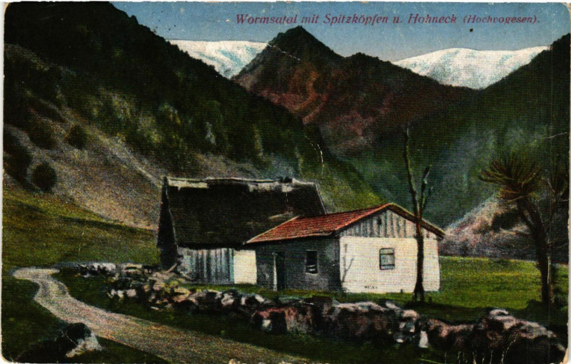 Carte postale ancienne Wormstal mit Spitzkopfen u. Hohneck
